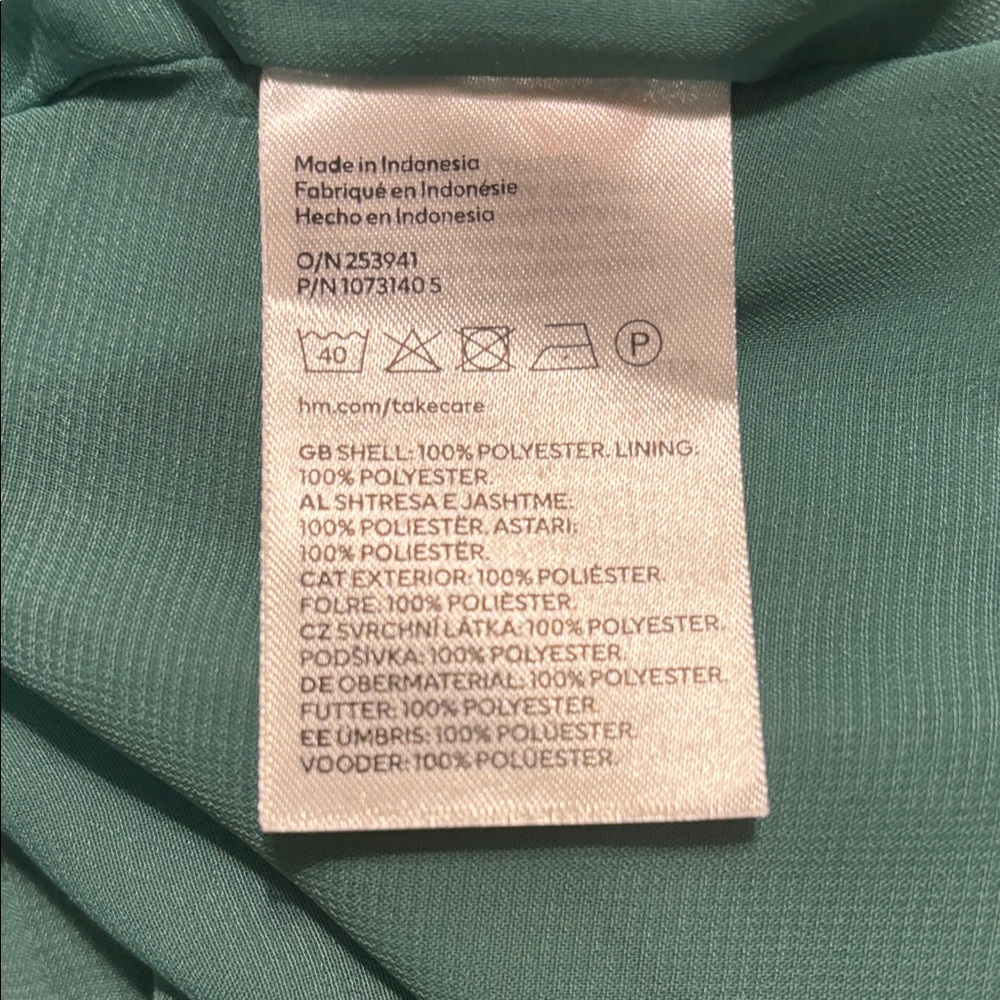 H&M Teal Long Sleeve Dress - Picture 5 of 5